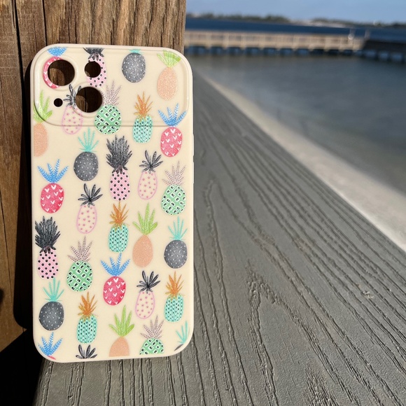 Pineapple Tropical Aesthetic iPhone 13 Case - Picture 1 of 6